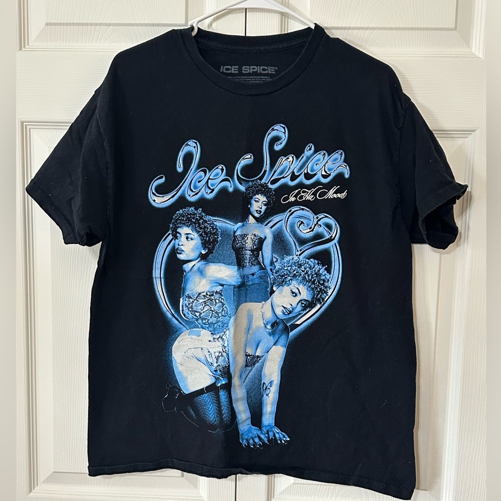 Black and Blue Ice Spice Graphic Tee